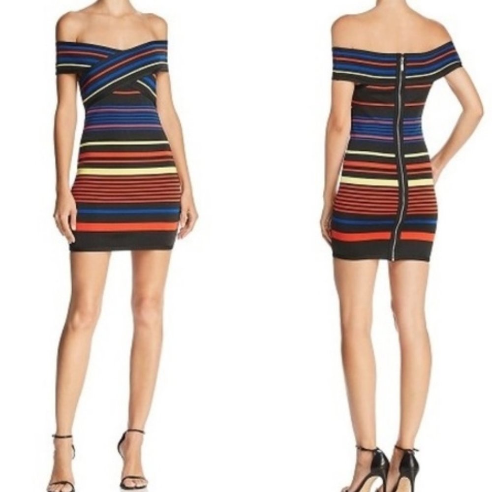 Wow Couture Striped Bodycon Dress - Picture 9 of 9